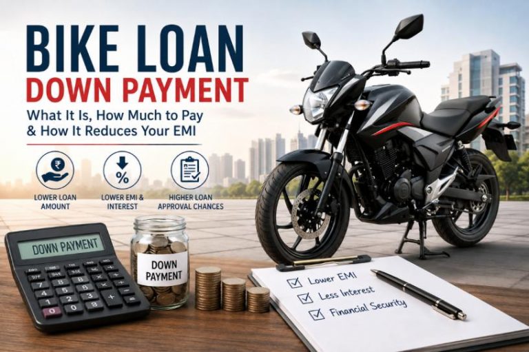 Bike loan down payment
