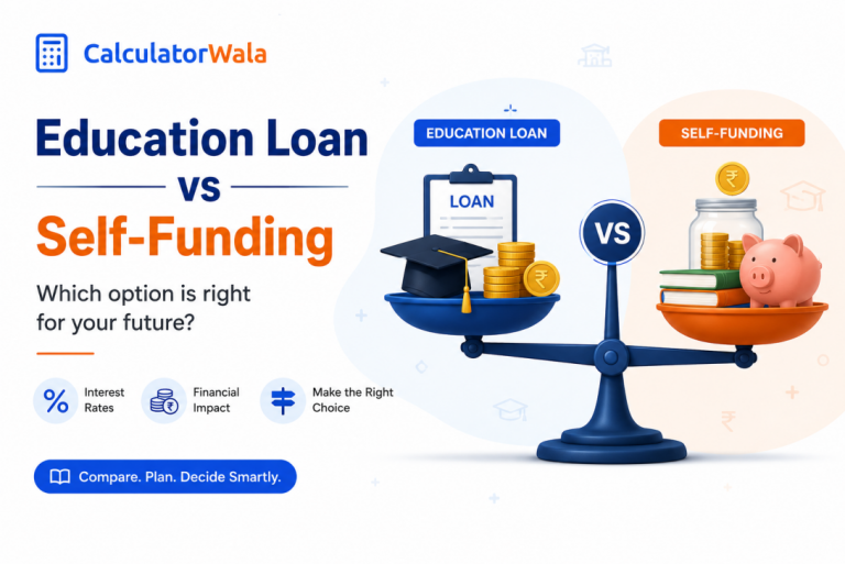 Education Loan vs Self-Funding in India – Compare interest rates, costs, financial impact, and choose the best option